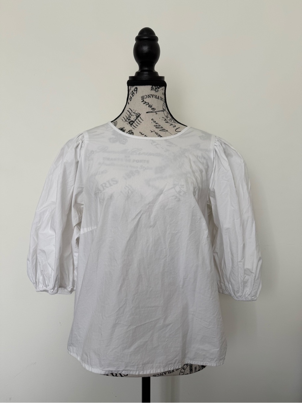 H&M 100% Cotton Puffy Sleeve Blouse - Size M